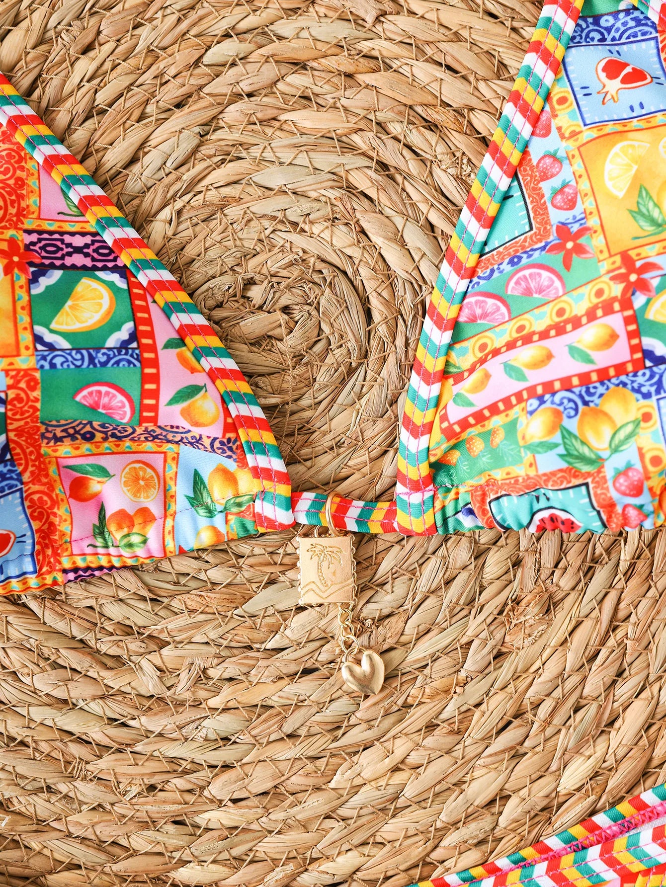 "2026 New Triangle Bikini Set - Floral Print Push Up Swimsuit & Brazilian Bottoms"