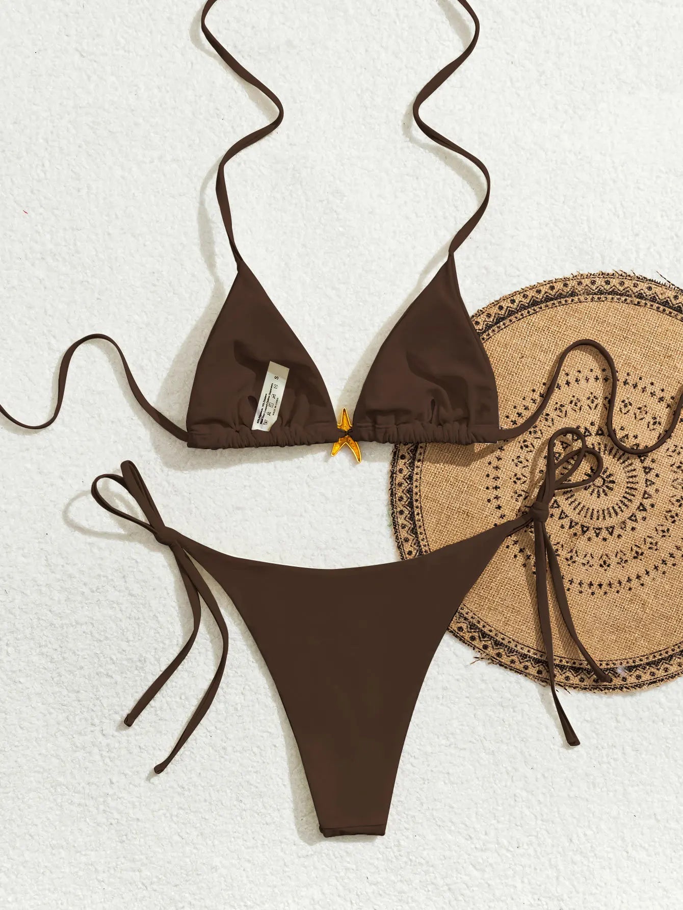 "2026 New Triangle Bikini Set - Floral Print Push Up Swimsuit & Brazilian Bottoms"