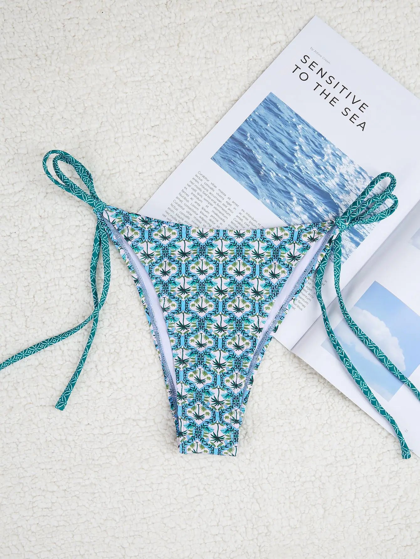 "2026 New Triangle Bikini Set - Floral Print Push Up Swimsuit & Brazilian Bottoms"