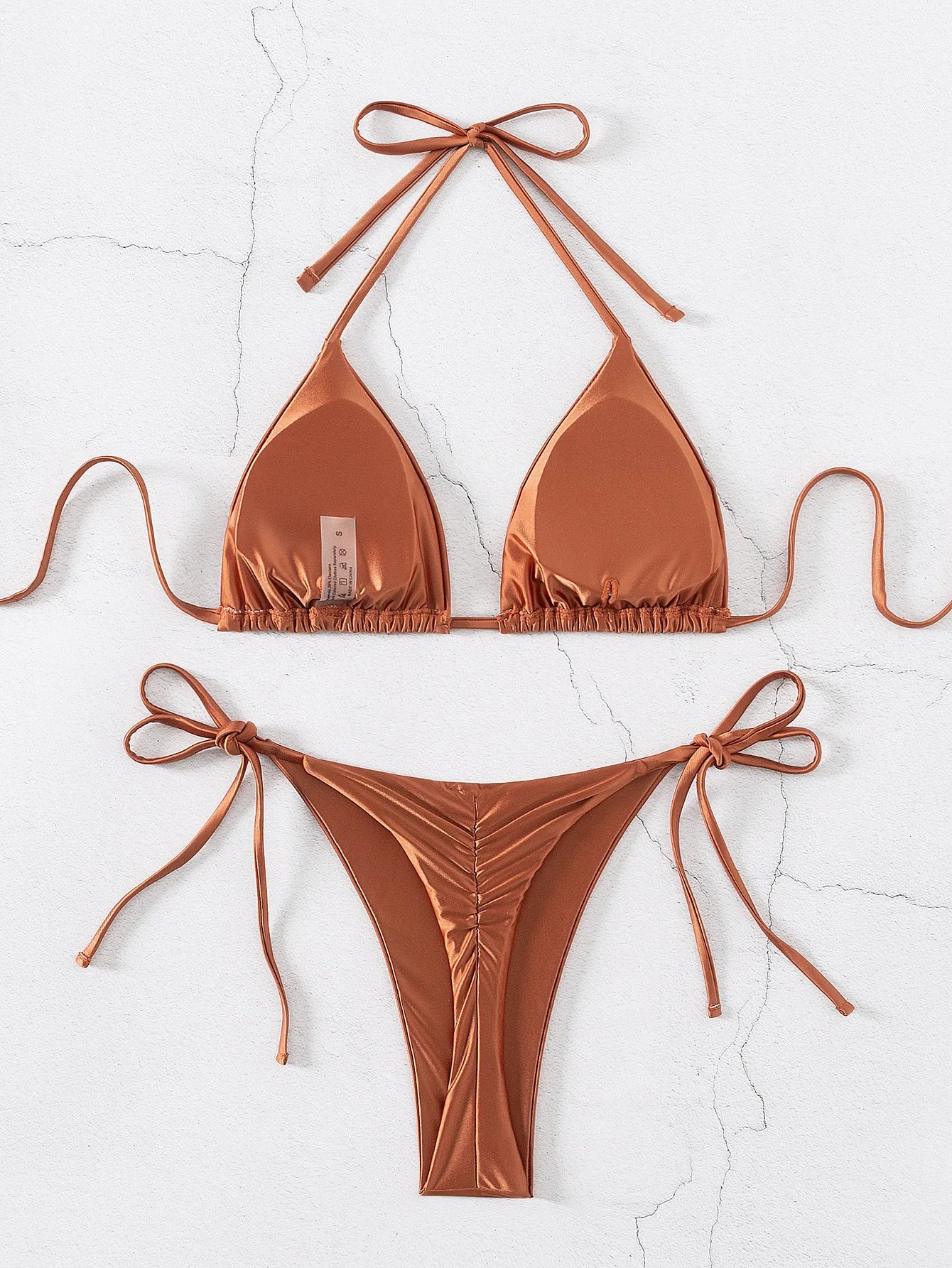 "2026 New Triangle Bikini Set - Floral Print Push Up Swimsuit & Brazilian Bottoms"