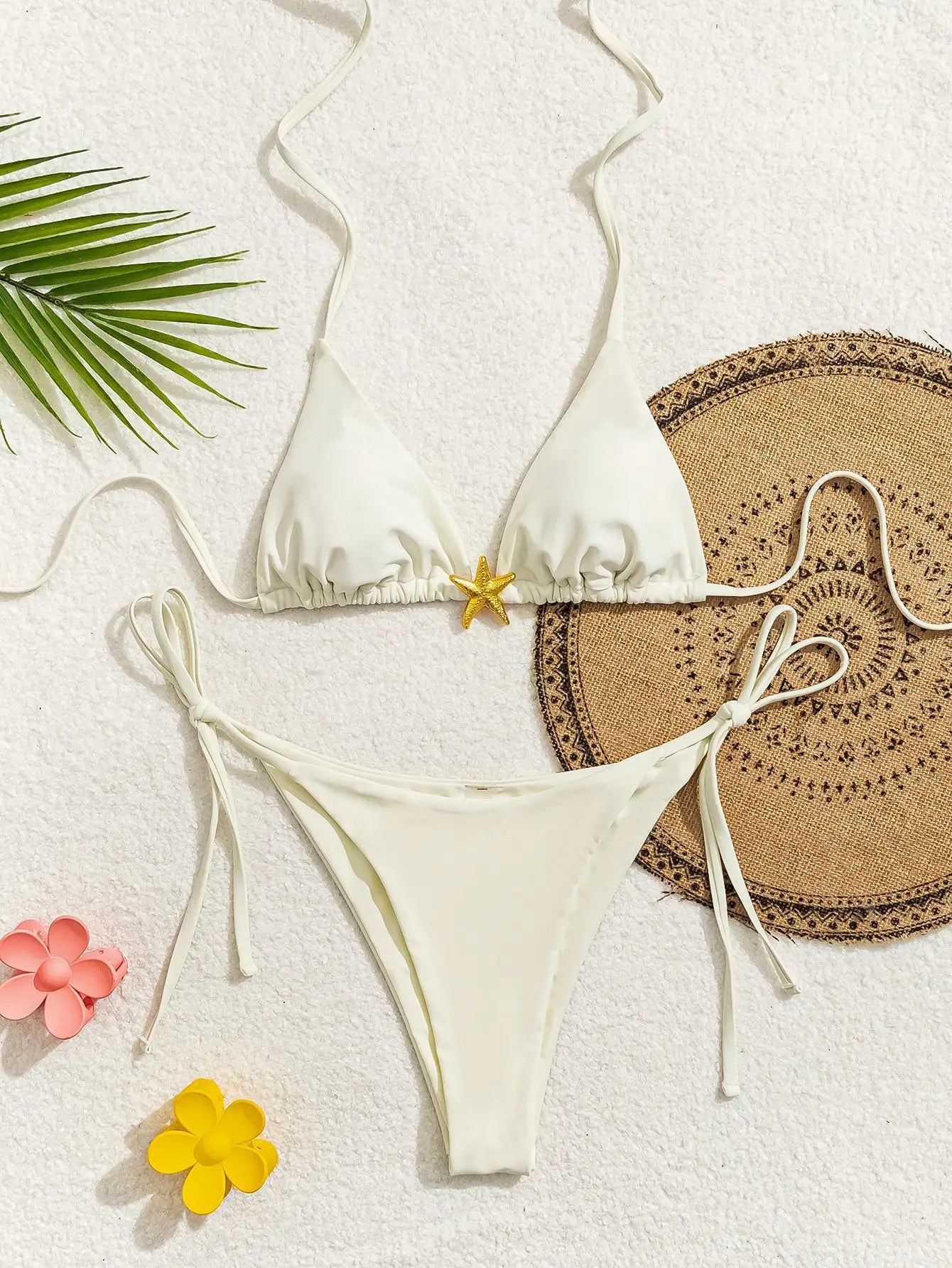 "2026 New Triangle Bikini Set - Floral Print Push Up Swimsuit & Brazilian Bottoms"