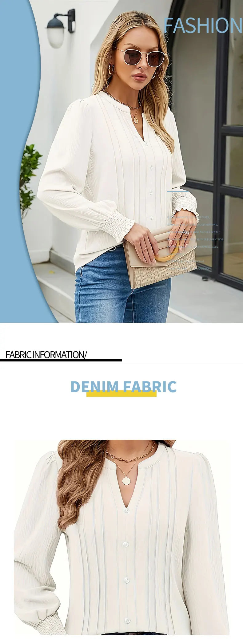 Women's plus size shirt chic, elegant shirt, casual women's fashionable by Chrissy'seye