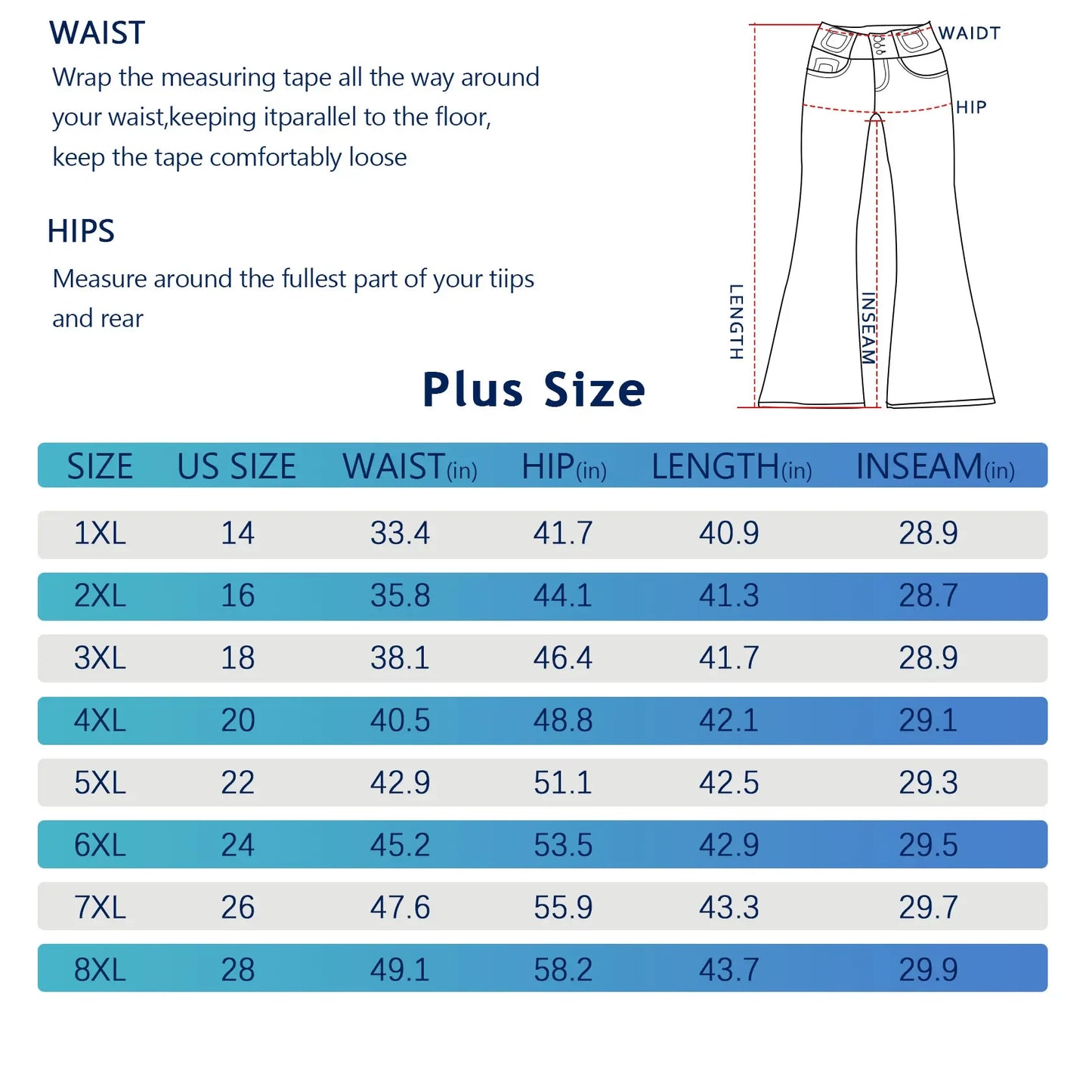 plus Size High Waist Bell Bottom Jeans Women's Western Cowboy Style Embroidered Horse Hoof Slimming Curve-Fit Jeans - Chrissy's Eye