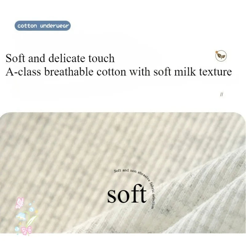 1/5pcs  Women's Underwear Girls' Cute Comfort Briefs Fashion Floral Panties Med Waist Seamless Underpants Female Lingerie M-XL