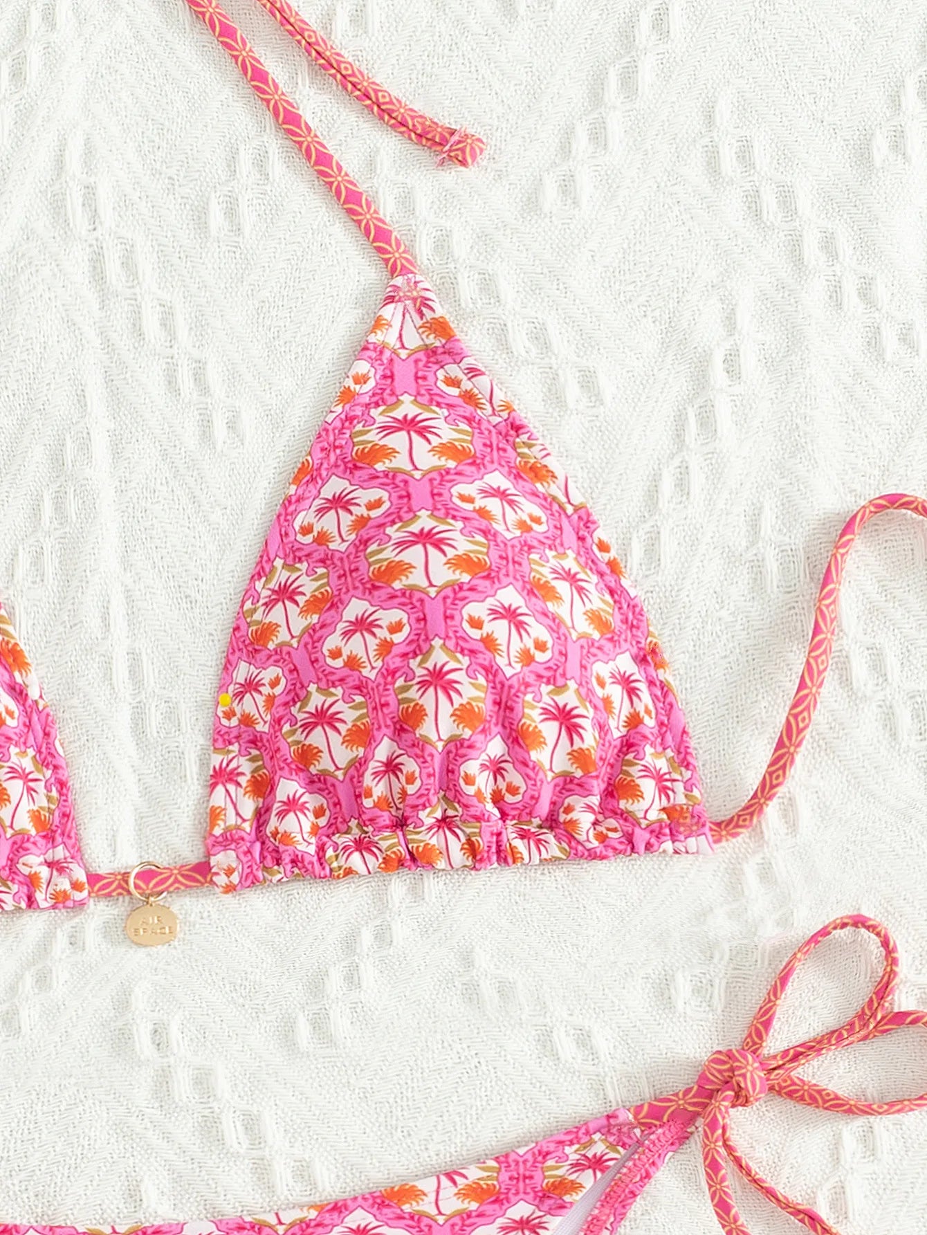 "2026 New Triangle Bikini Set - Floral Print Push Up Swimsuit & Brazilian Bottoms"