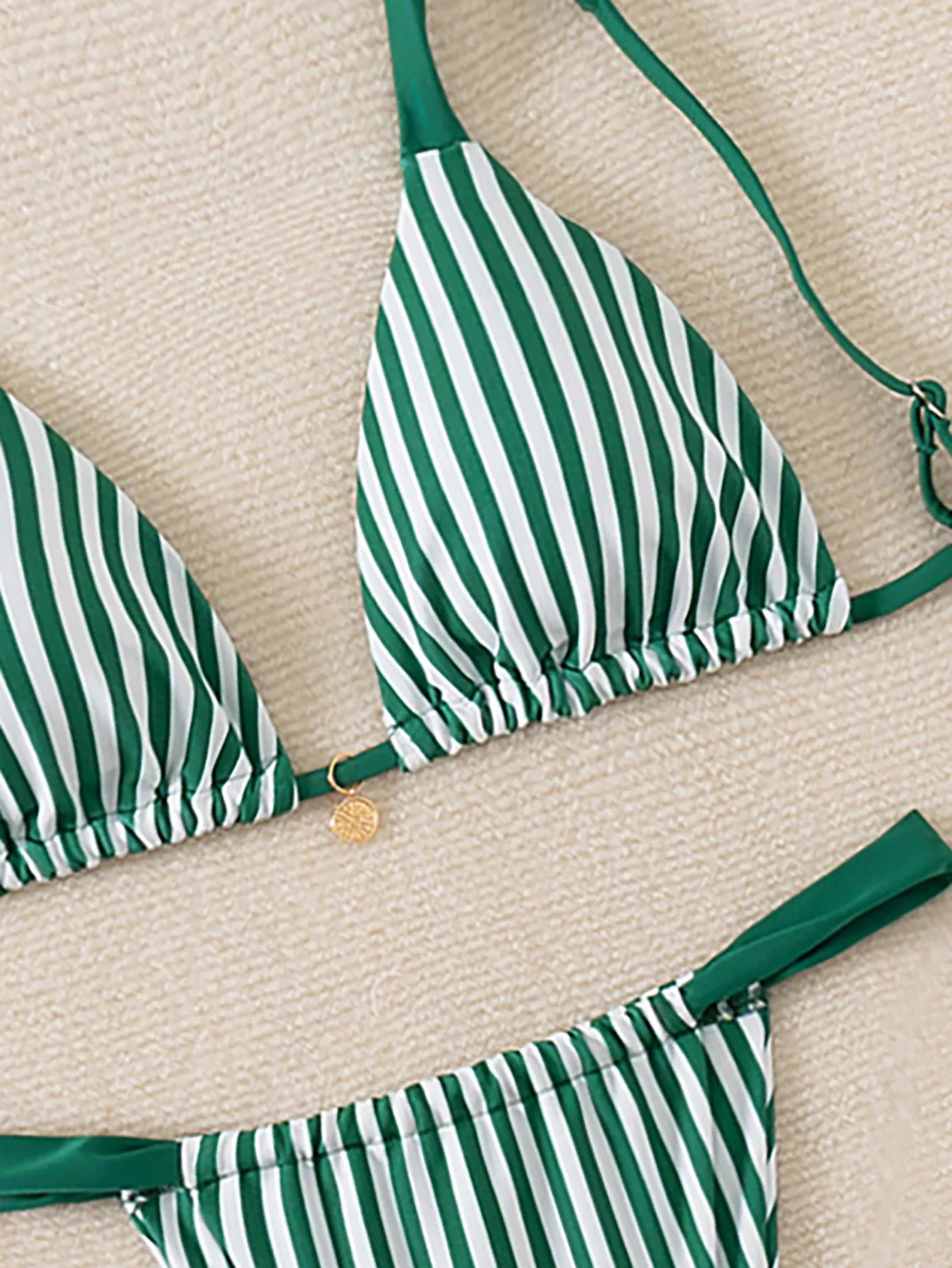 "2026 New Triangle Bikini Set - Floral Print Push Up Swimsuit & Brazilian Bottoms"