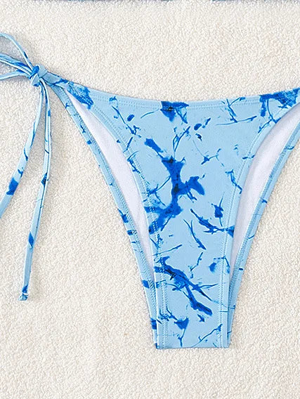 "2026 New Triangle Bikini Set - Floral Print Push Up Swimsuit & Brazilian Bottoms"