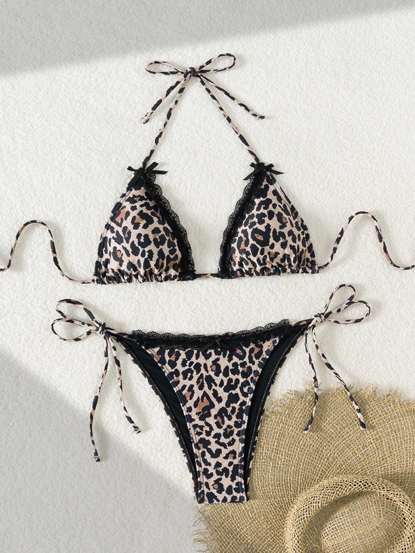 "2026 New Triangle Bikini Set - Floral Print Push Up Swimsuit & Brazilian Bottoms"