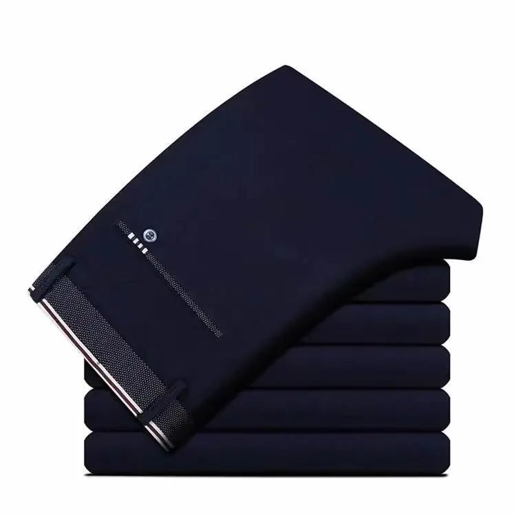 Men's non-ironing stretchy office trousers slim fit - Chrissy's Eye