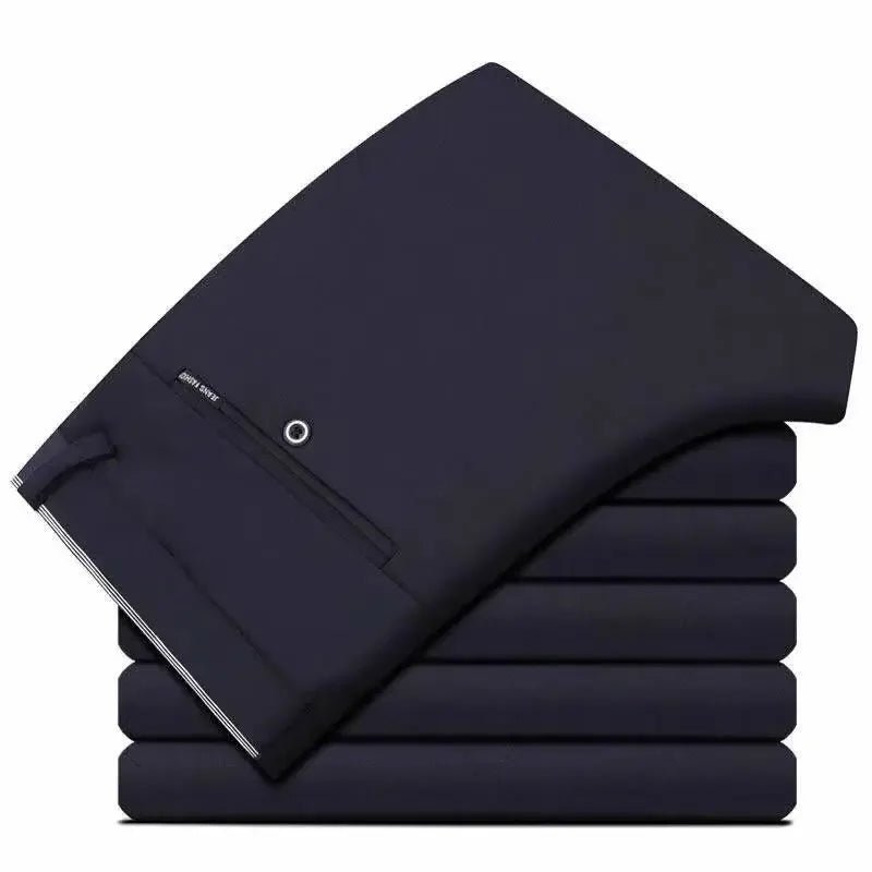 Men's non-ironing stretchy office trousers slim fit - Chrissy's Eye