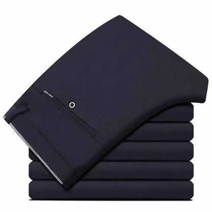 Men's non-ironing stretchy office trousers slim fit - Chrissy's Eye