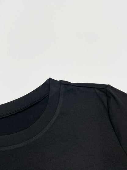 Women's Colorblock Round Neck Dress, Casual Long Sleeve Crew Neck Dress for Fall & Winter, Women's Clothing for Daily Wear